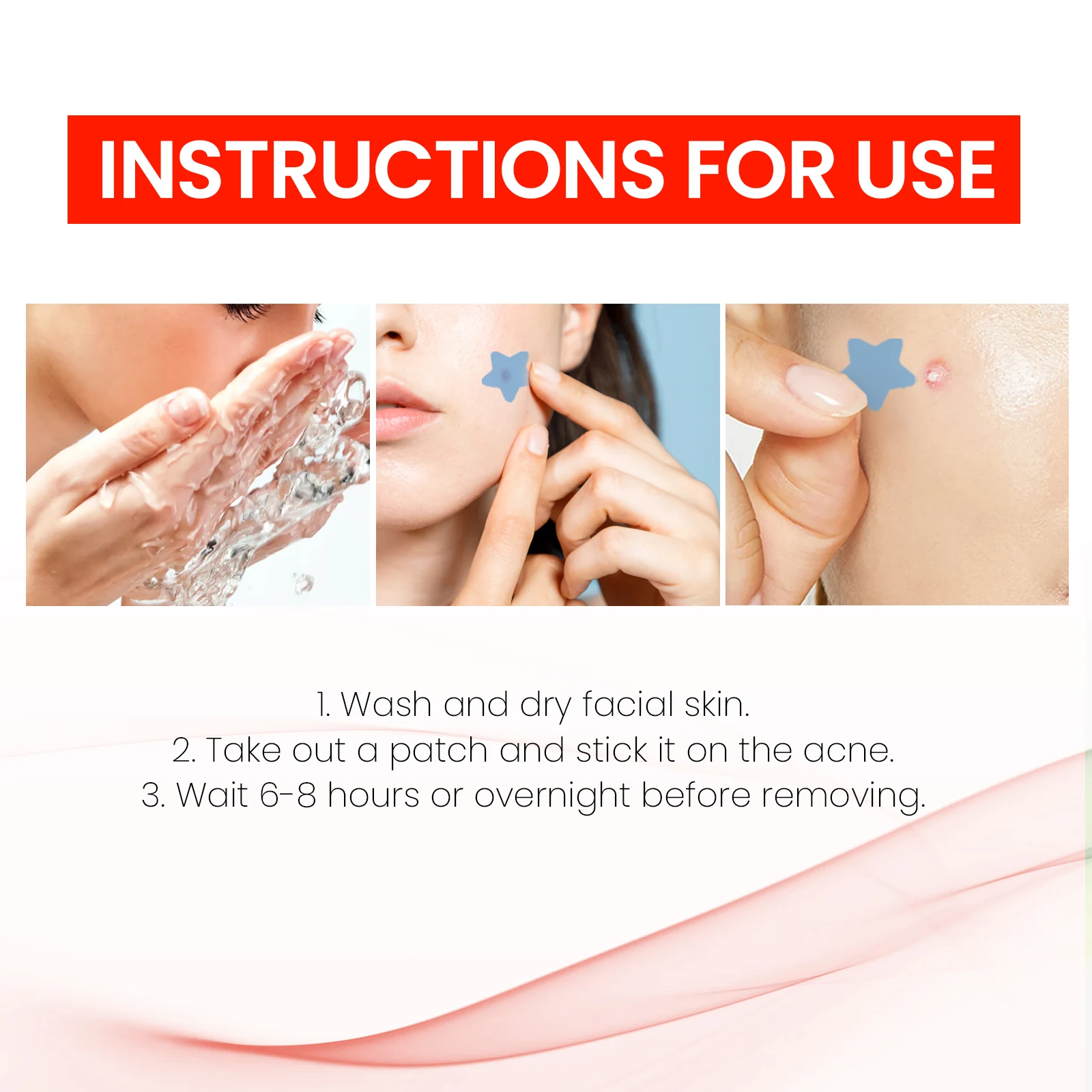 Riparazione Patch per l'acne Cura della pelle del viso Dissolvenza delle imperfezioni Segni dei brufoli Chiusi delle imperfezioni dell'acne Copertura Patch per la riparazione dei brufoli dell'acne