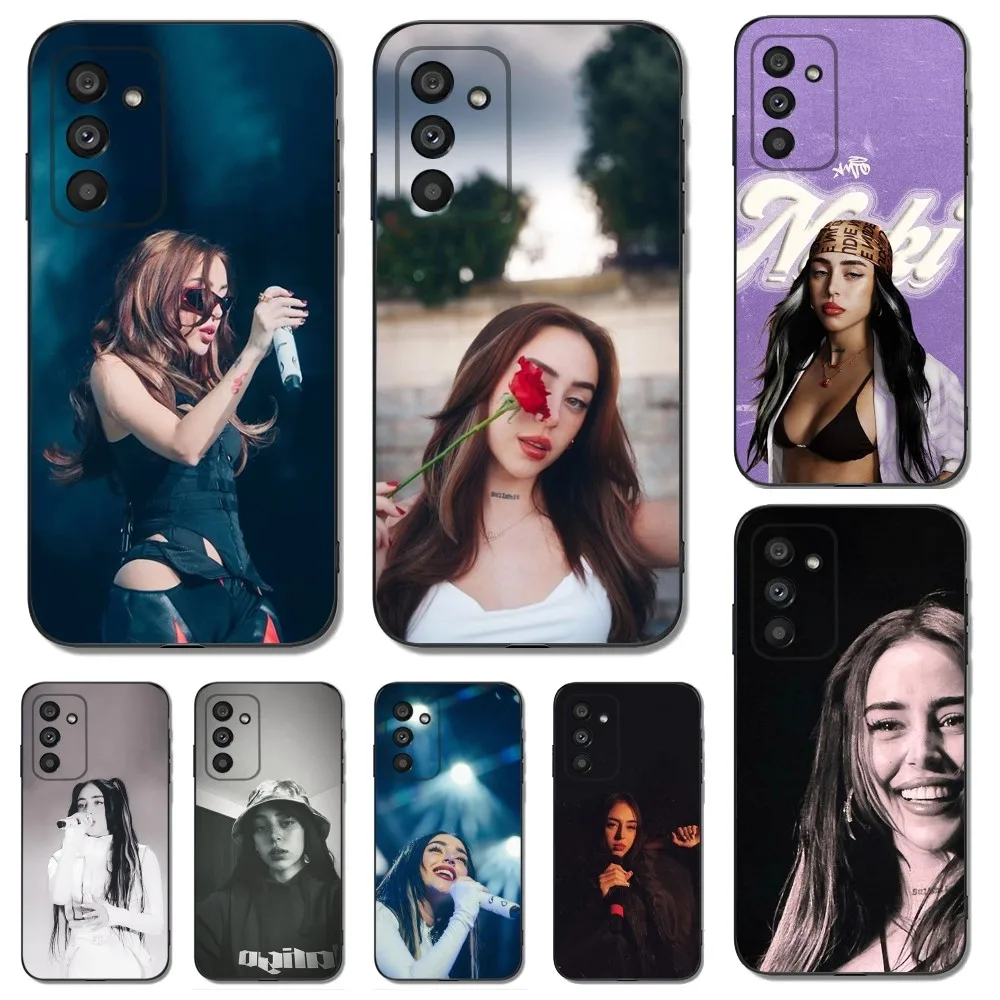 Singer N-Nicki N-Nicole Phone Case For Samsung Galaxy A13,A21s,A22,A31,A32,A52,A53,A71,A80,A91 Soft Black Cover