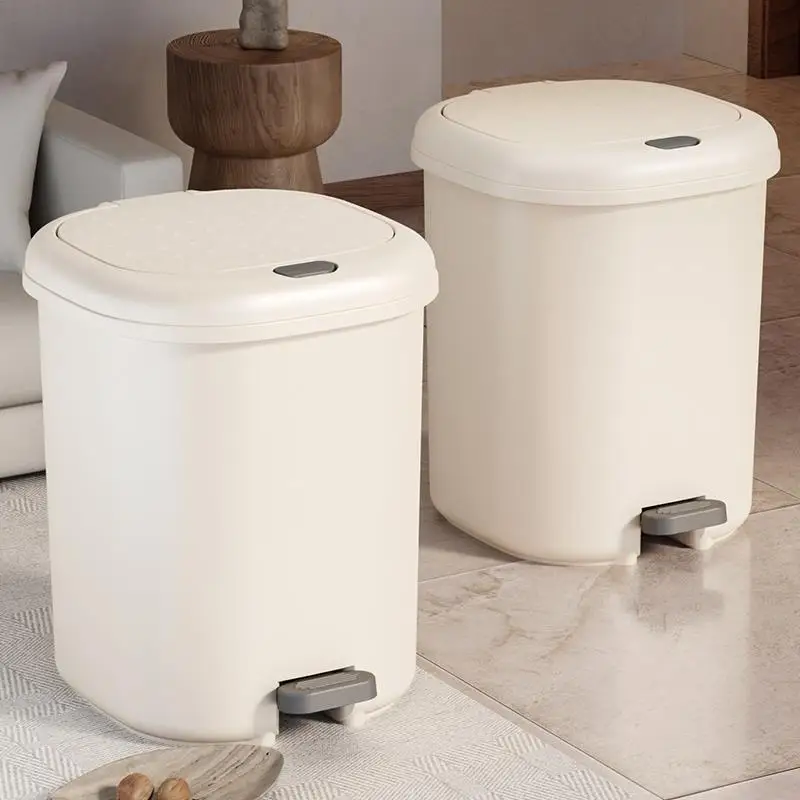 

Мусорное ведро с педалью и крышкой большой вместимости для дома: для гостиной, спальни, кухни, ванной комнаты. Элегантный дизайн, люксовый стиль.