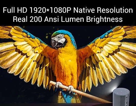 2025 5G Новый проектор 1080P 3D Android 7.0 Система 4K HD Smart Mini Phone Проектор