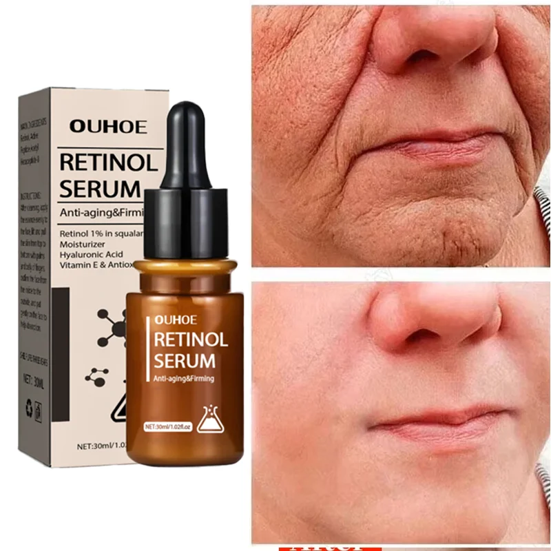 

Retinol Anti-Wrinkle Serum Repair Firming Lifting Tighten Sagging Moisturizing Rejuvenate Face Fast Absorption Korean Skincare