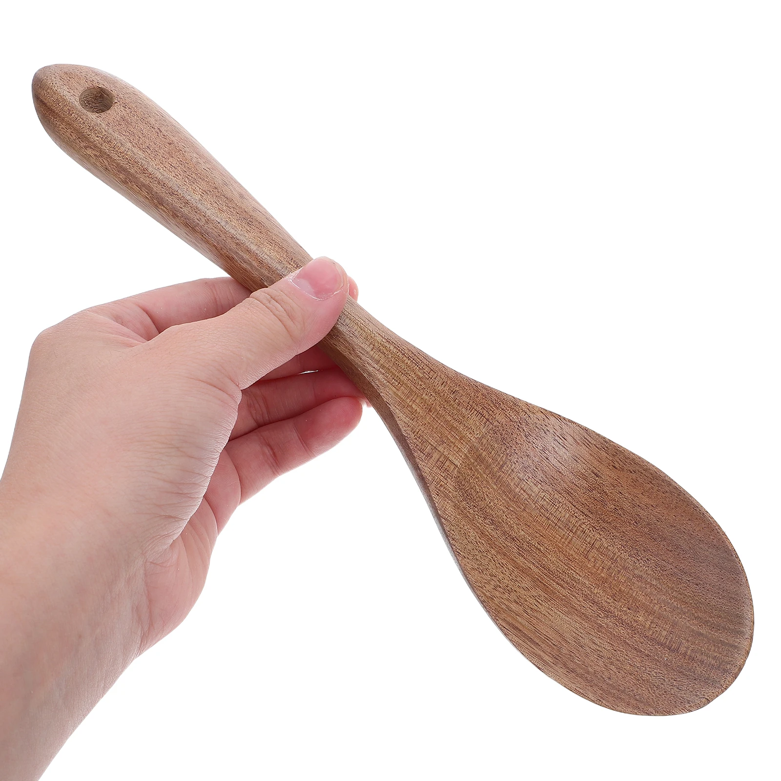 

1 set Wooden Servers Set Large Salad Fork Spoon For Serving Mixing Heat Resistant Natural Wood Kitchen Utensils - Non Scratch