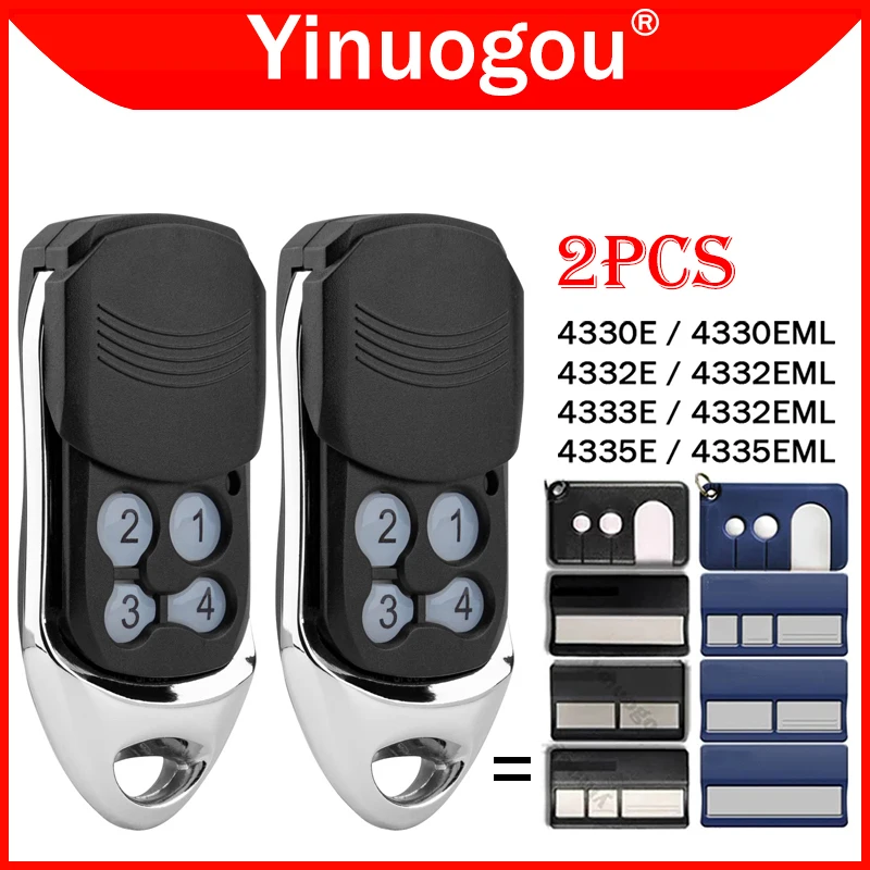 2PCS 4330E 4332E 4333E 4335E 4330EML 4332EML 4333EML 4335EML Garage Door Remote Control 433.92MHz Opener