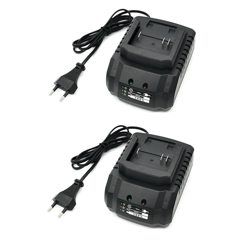 

2X Charger For Makita Lithium 18V 21V Battery Apply To Cordless Drill Angle Grinder Electric Blower Power Tools EU Plug