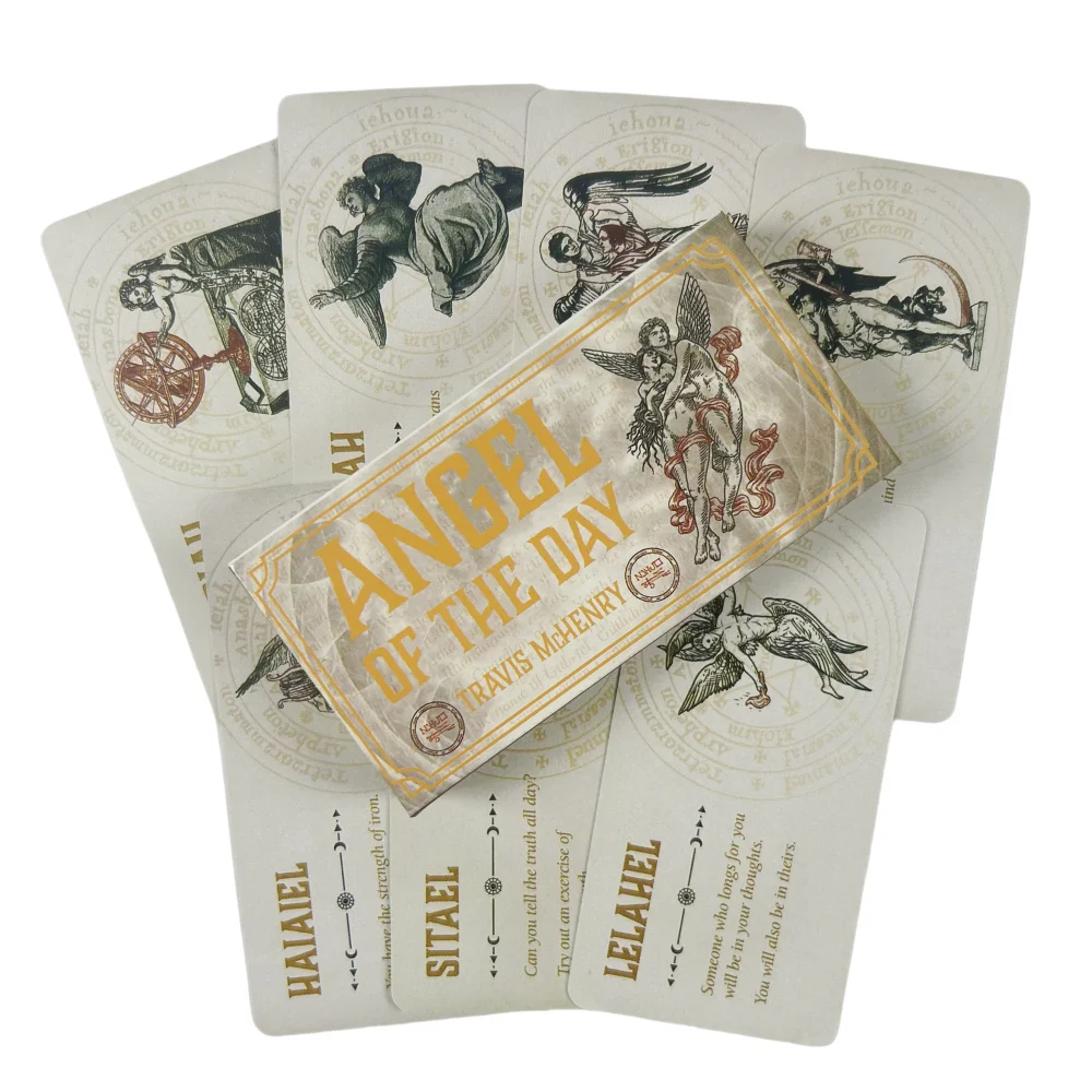 Angel of The Day Oracle Cards A 40 Lenormand Tarot English Divination Edition Deck Borad Games