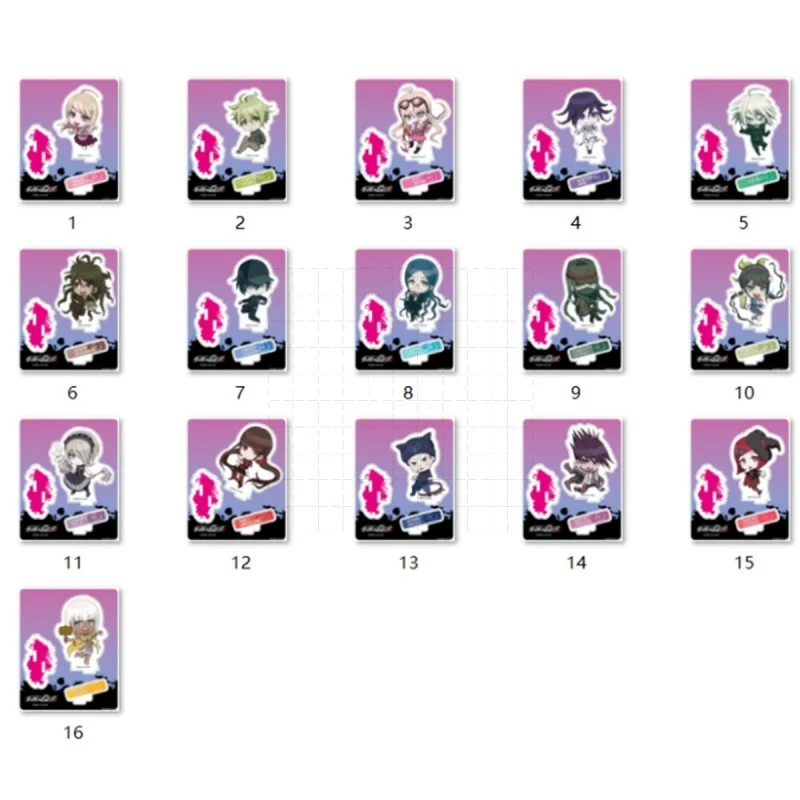 Anime Danganronpa Collaboration Limited Edition Painted Style Acrylic Stand Model Plate Collectible Bedroom decoration Gift
