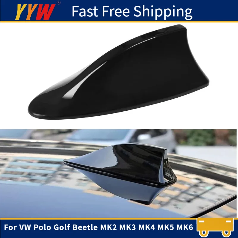 

Car Roof Antenna Aerial Shark Fin For VW Polo Golf Beetle MK2 MK3 MK4 MK5 MK6 Antenna Toppers Car Stickers Cap Car Accessories