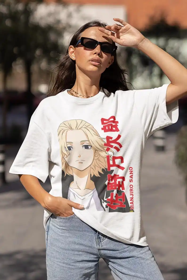 Gang Leader Unisex T-shirt - Japanese Shonen Manga Apparel, Tokyo 90s Anime Vibes, Urban Fashion Clothing, Anime Gift Idea, Retr