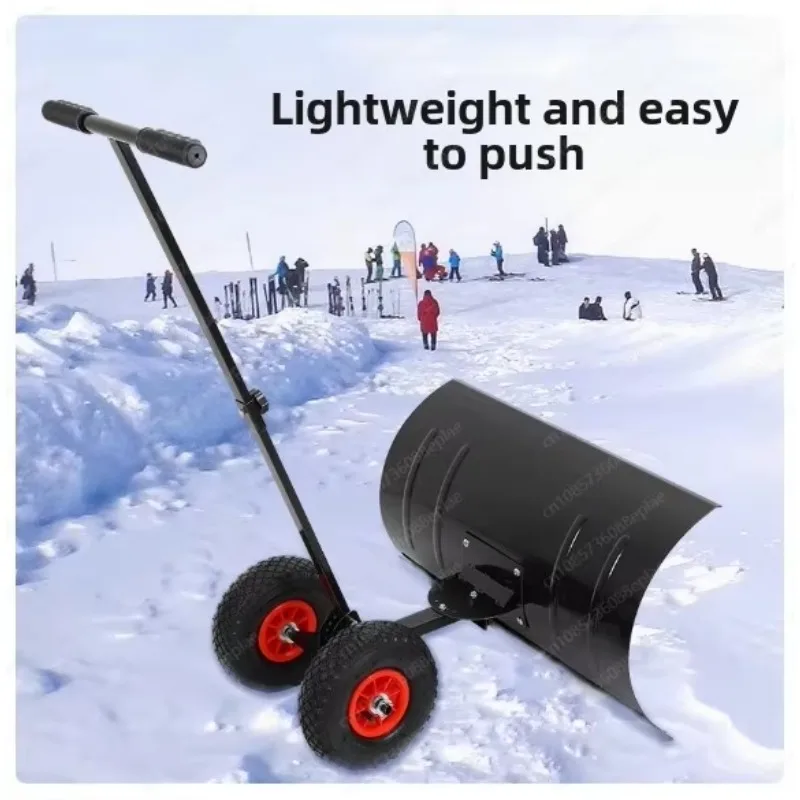 

Колесная ручная лопата для удаления снега, большой инструмент для удаления снега, машина для удаления снега с артефакта с колесами