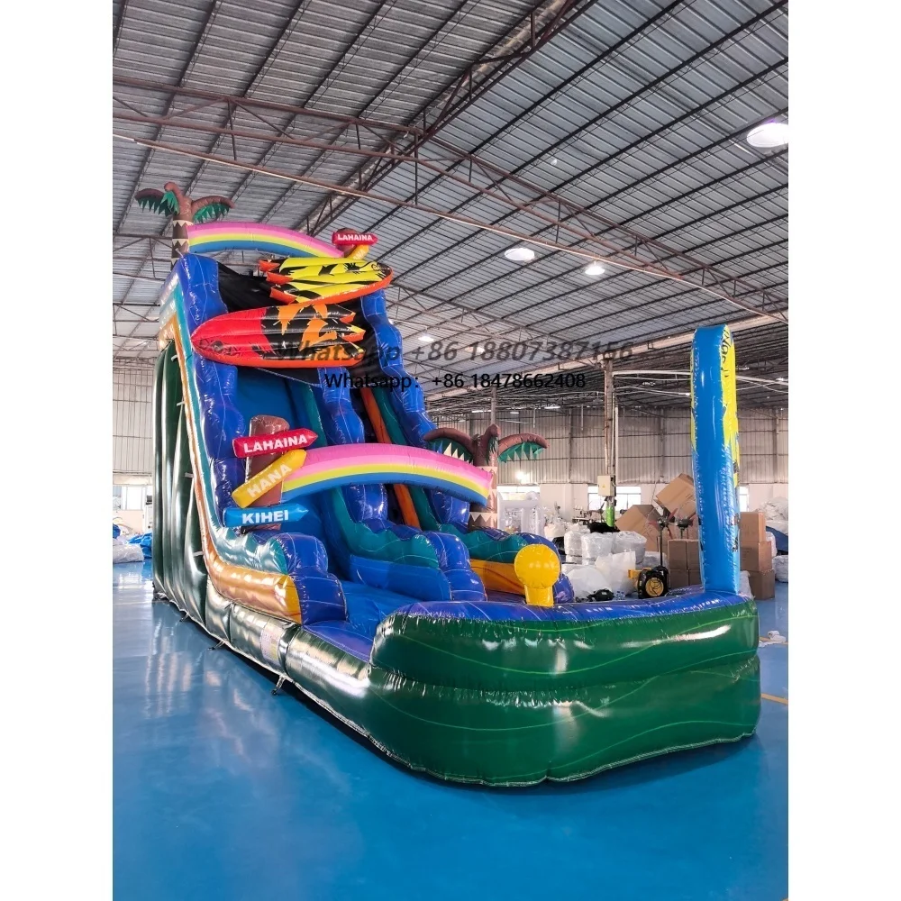 High Quality PVC Outdoor Inflatable Pool Water Slide Kids & Adults Backyard & Commercial Use Custom Capacity