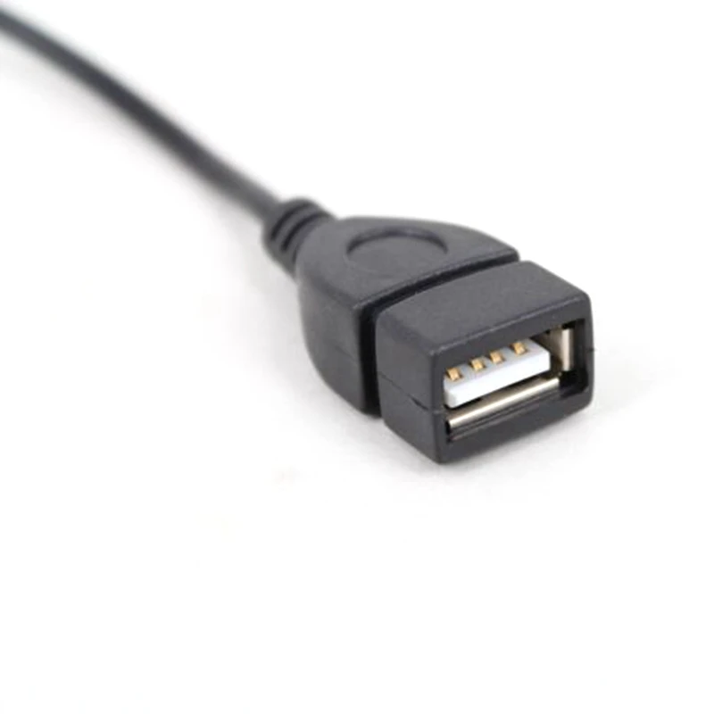 Car Audio Cable AUX 3.5mm To USB Female OTG Function MP3 Adapter Cable USB Disk Connection