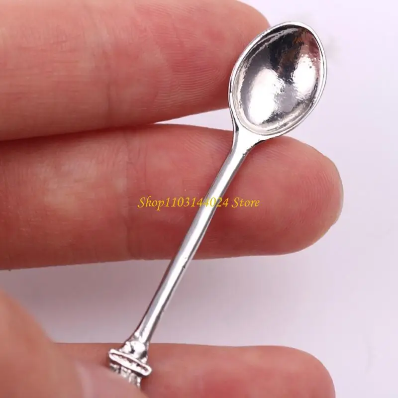 N5KE Spice Spoon Necklace Vintage Mini Teaspoon Pendant Necklace Fashion Jewelry