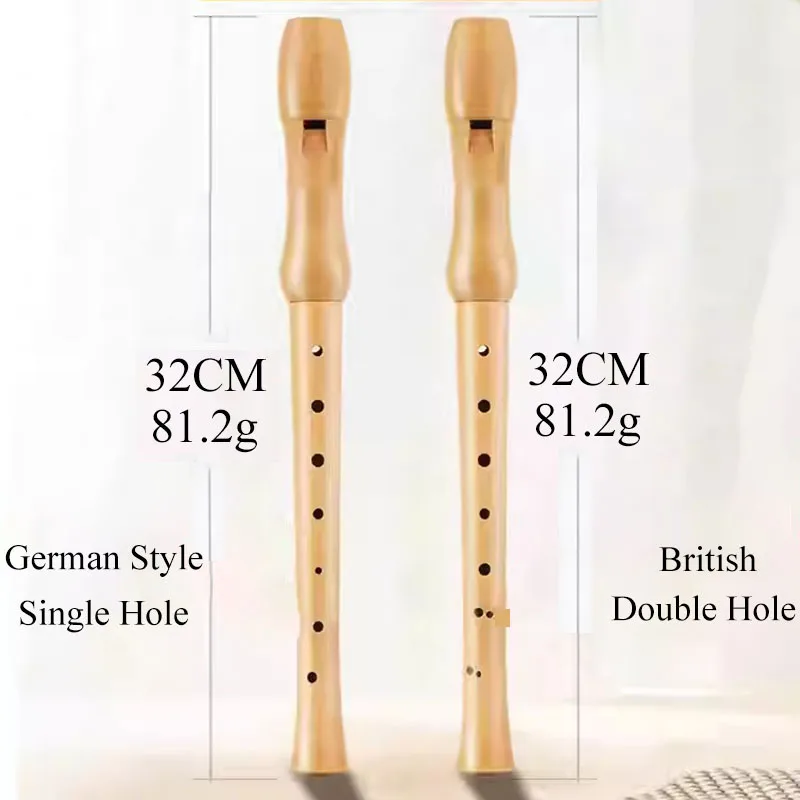 مسجل عالي 8 فتحات C مفتاح خشبي للطلاب مزمار عمودي احترافي للمبتدئين يلعبون مسجل ممارسة الموسيقى المحمولة الناي