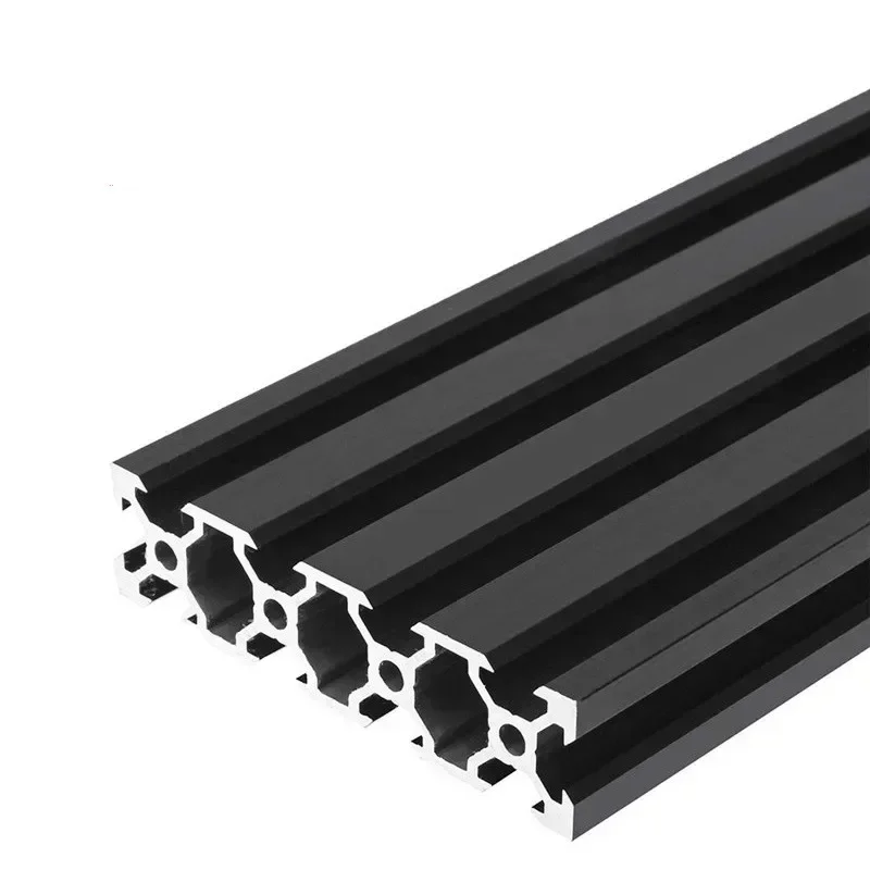 

2080 V-Slot Extrusion European Standard Anodized Aluminum Profile ,Frame 400 500mm Length Linear Rail for CNC 3D Printer Black