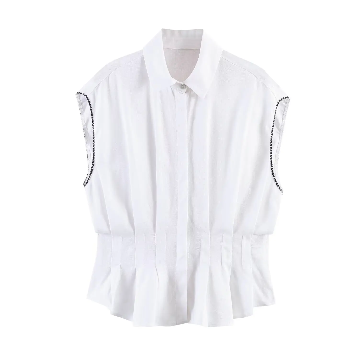 

Withered 2026 Fashion Collar Napping Single Buckle Waist Shirt For Women Blouses Women's Clothes Shirts Tops