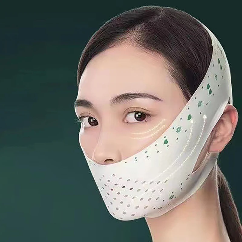 1 Stuks Gezichtsverband Ademend V Gezichtsband Wang Lift Anti Rimpel Gezicht Dun Masker Verminderen Dubbele Kin V-Line Vormverband