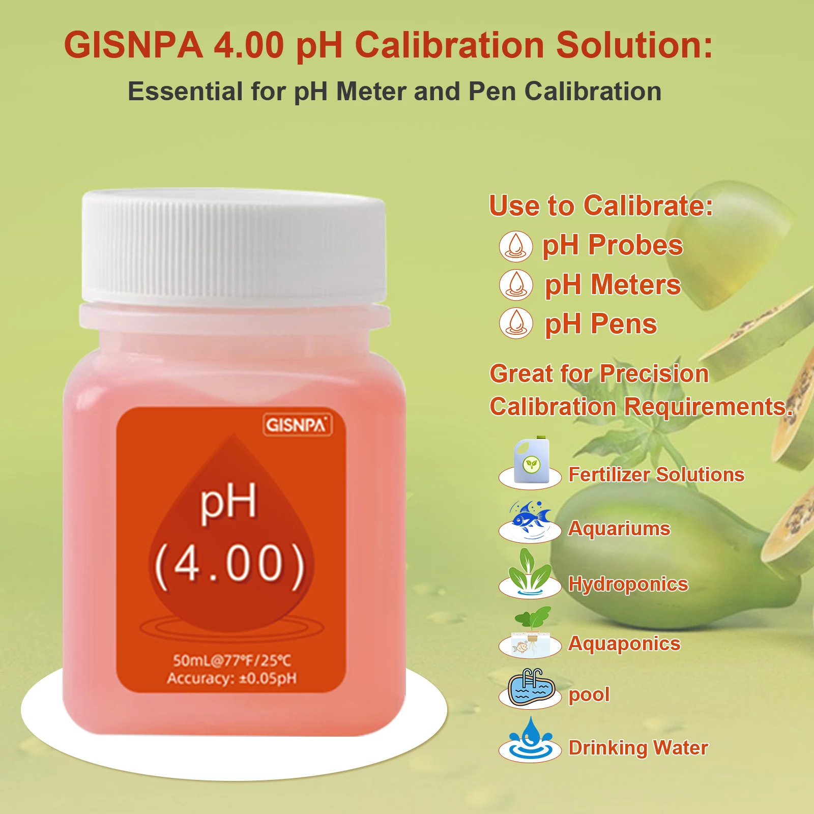 Imagem -04 - Meter Calibration Solution ph Eletrodo de Enchimento Tampão de Vidro Líquido Descartável Tph01131 Pcs de 30 ml ph