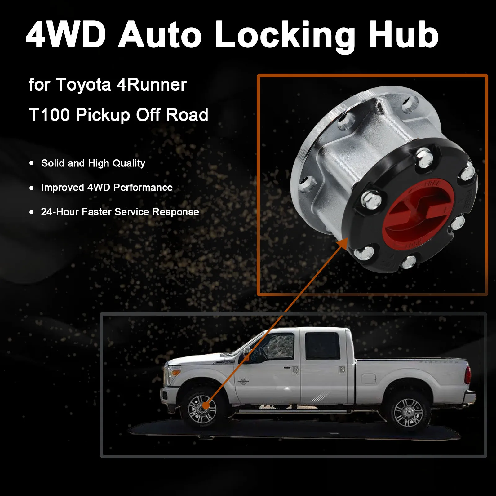 1 Piece x FOR TOYOTA offroad 4WD 4x4 pickup 4 Runner T100 79-85 FREE WHEEL LOCKING HUBS B005 40350-39045 4035039045 Zinc alloy