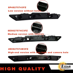 For Audi A3 A4 A6 Q7 S4 S6 New Rear License Plate Light Trunk Tailgate Handle Switch 8P48275743FZ 8E0827574C3FZ car accessories