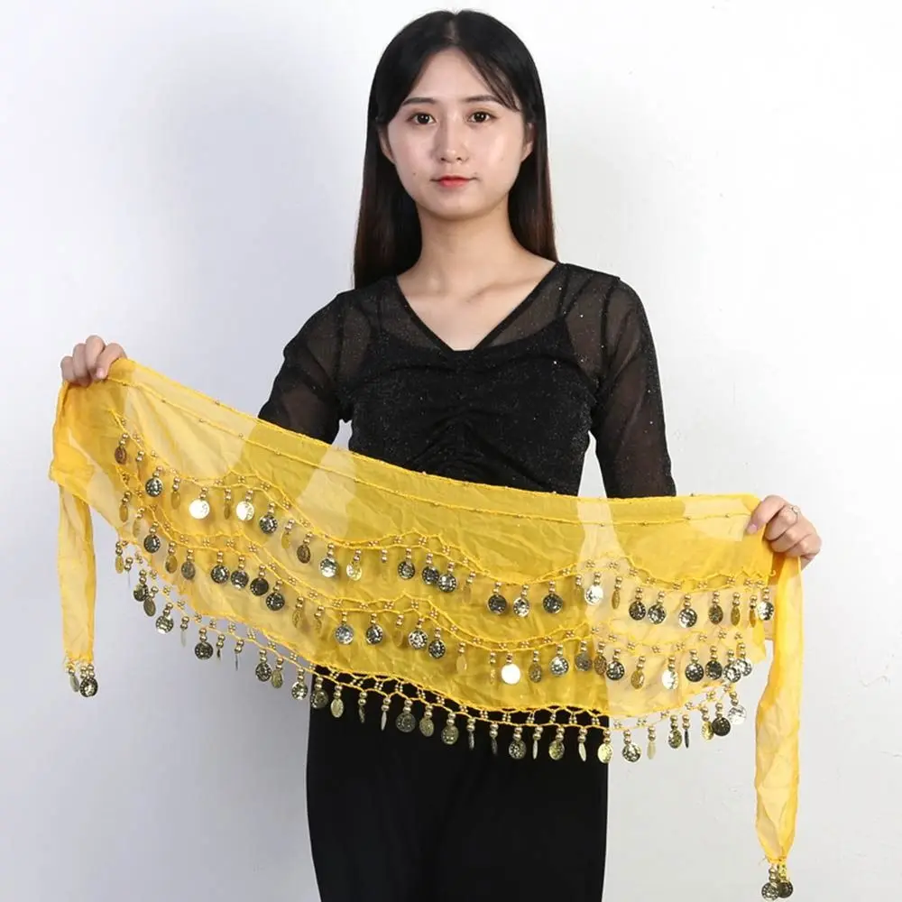 Thailand/India/Arab Dancer Skirt Women Sexy Belly Dance Hip Scarf Wrap Belt Dancer Skirt Female Show Costumes Sequins Tassels