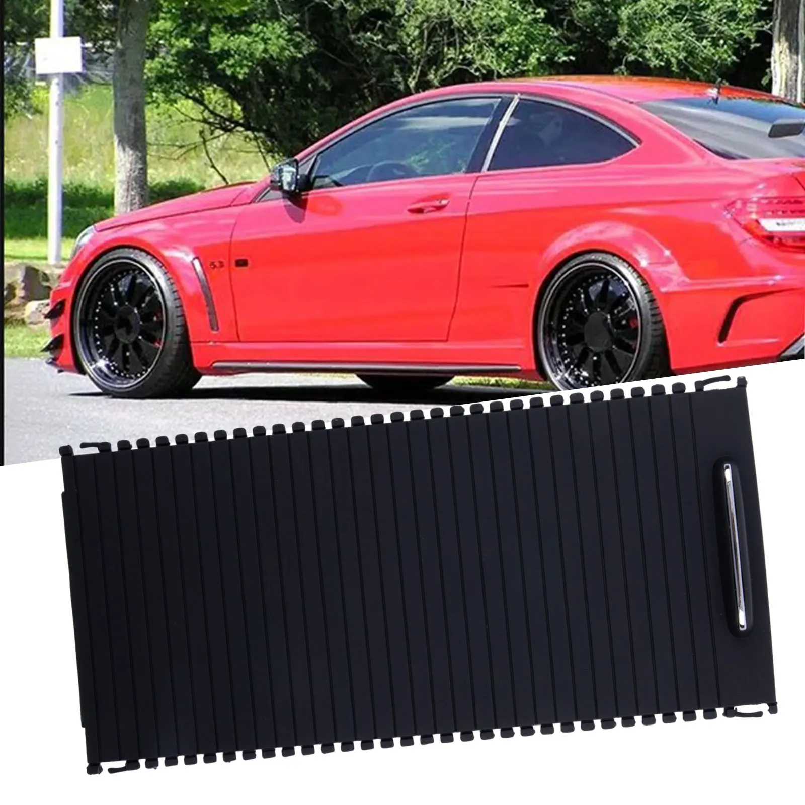 

Cap Roller Blind Cover Accessories Black Console Interior Parts Replacement Vehicle 1pcs For Mercedes C-Class W204 S204