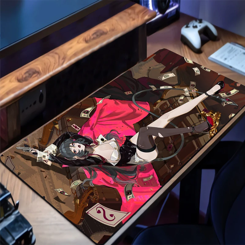 Gaming Mouse Pad Zenless Zone Zero Jane Doe Office Carpet Mouse Mats Gamer Desk Accessories Computer Table Pads PC game Mousepad