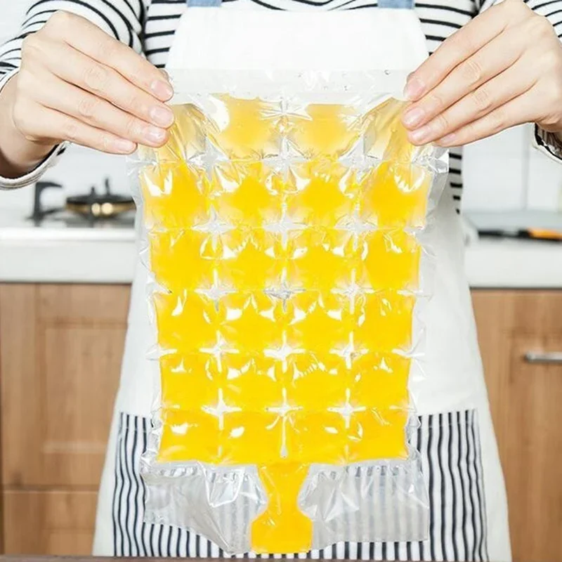 10pcs/set Disposable Ice-making Bags Cold Pack Ice Cube Tray Mold Drinking Tool