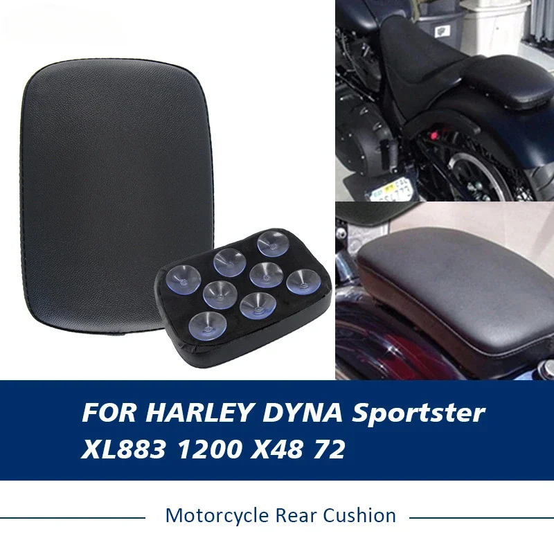 

Motorcycle Rear Pillion Passenger Cushion Suction Cups Suction Seat For Harley XL880 XL1200 XL48 XL72 Chopper Cruiser Cafe racer