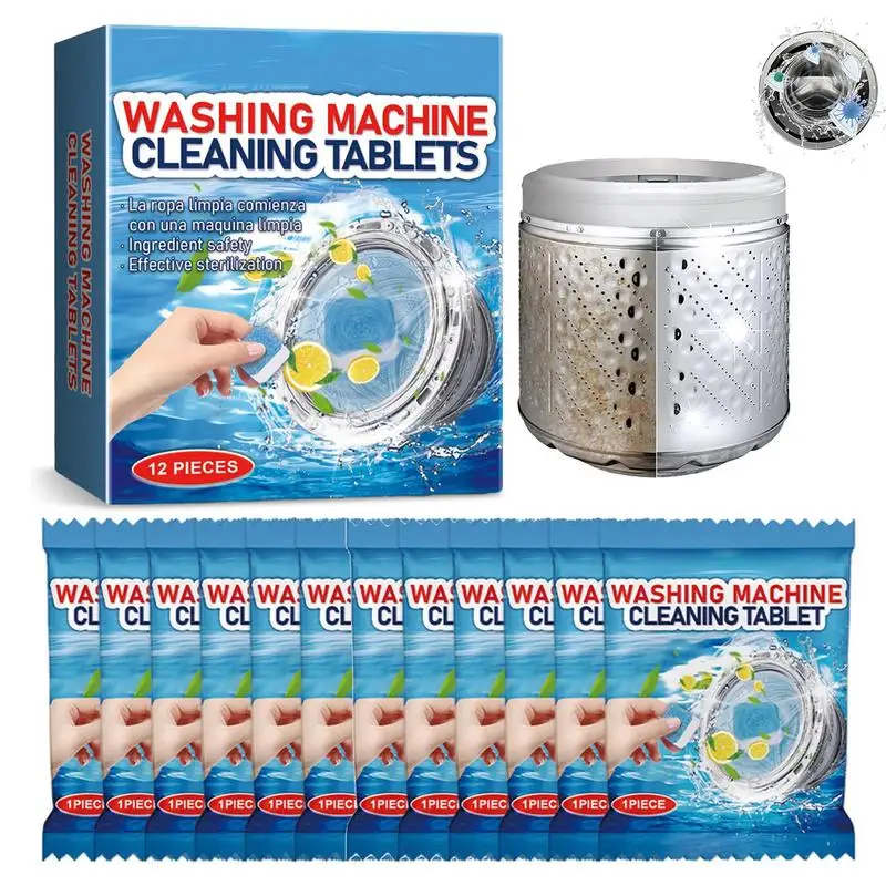 

Washing Machine Cleaner Effervescent Tablets Deep Cleaning Washer Machine Remove Dirt Detergent Deep Cleaning Tablets cleaner