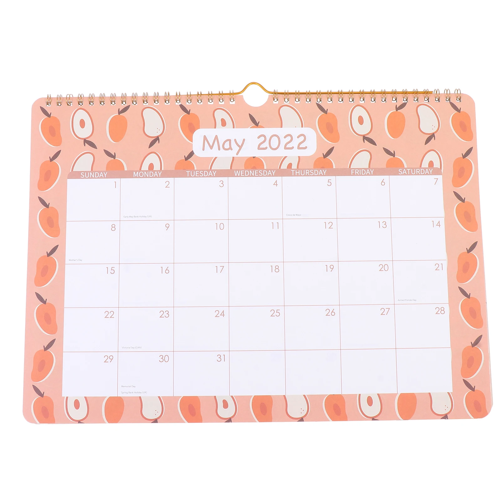 

1pc 2022 Wall-Mounted Countdown Simple Office Planner Home Decor International Version English Desktop Chic Calendar