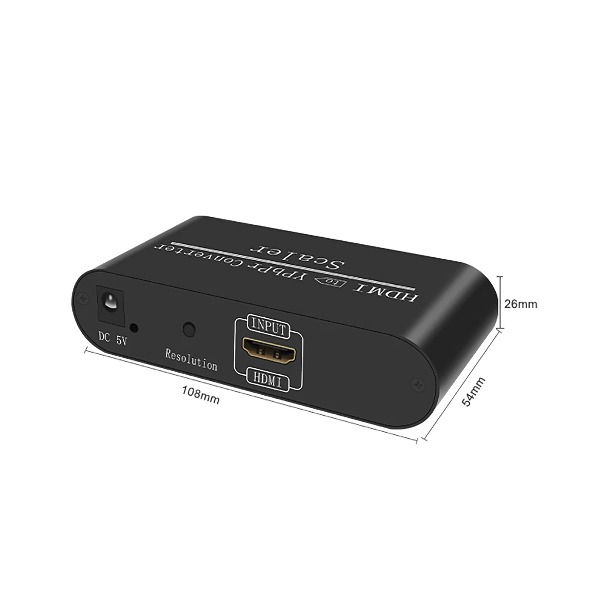 Konwerter wideo 1080P HDMI na komponent Adapter HDMI na YpbPr RGB 5RCA z funkcją skalera z zasilaczem Kabel audio 3RCA