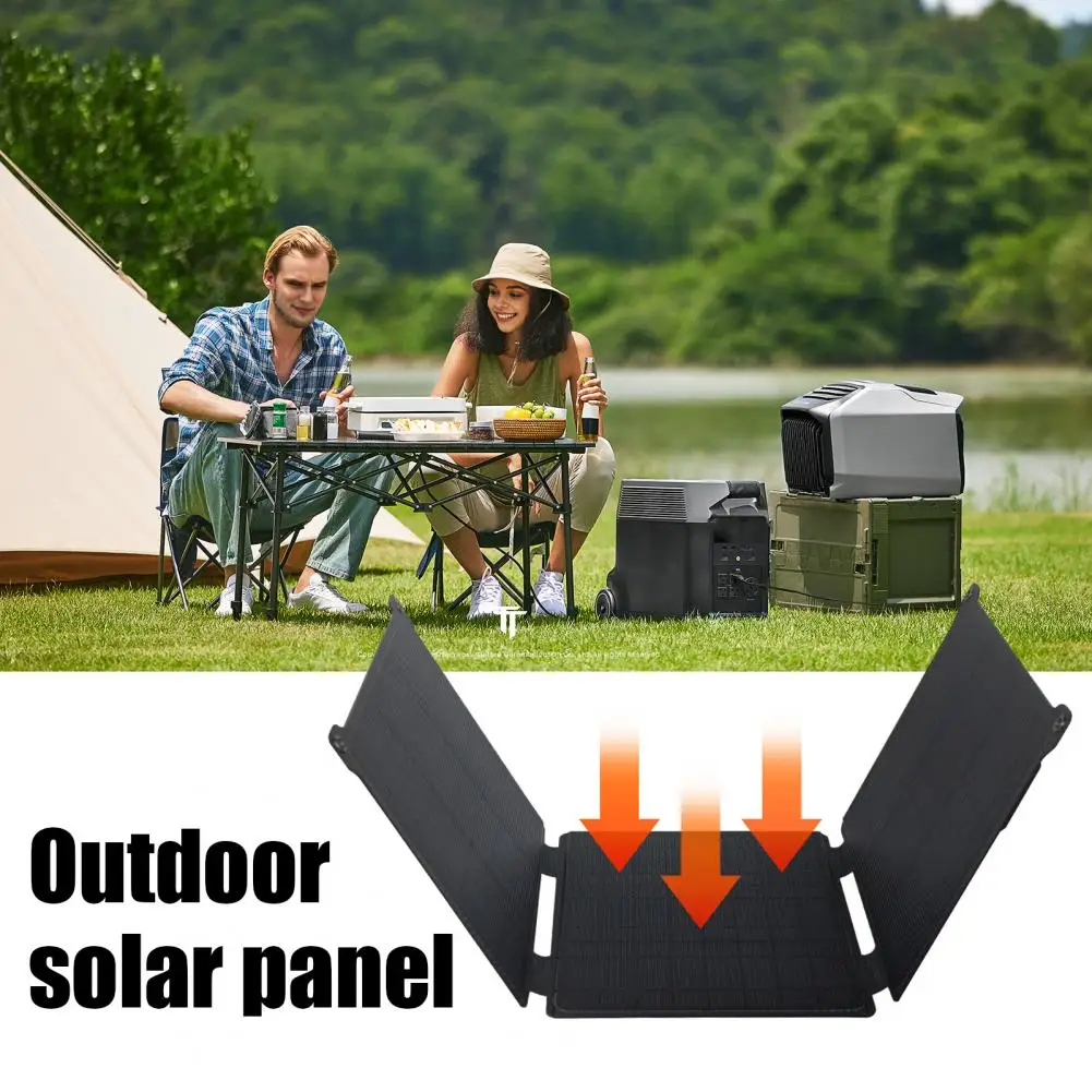 2025 Solar Panel Portable Phone Charger 21W High-Efficiency Output Overvoltage Protection Foldable Single Crystal Silicon Solar