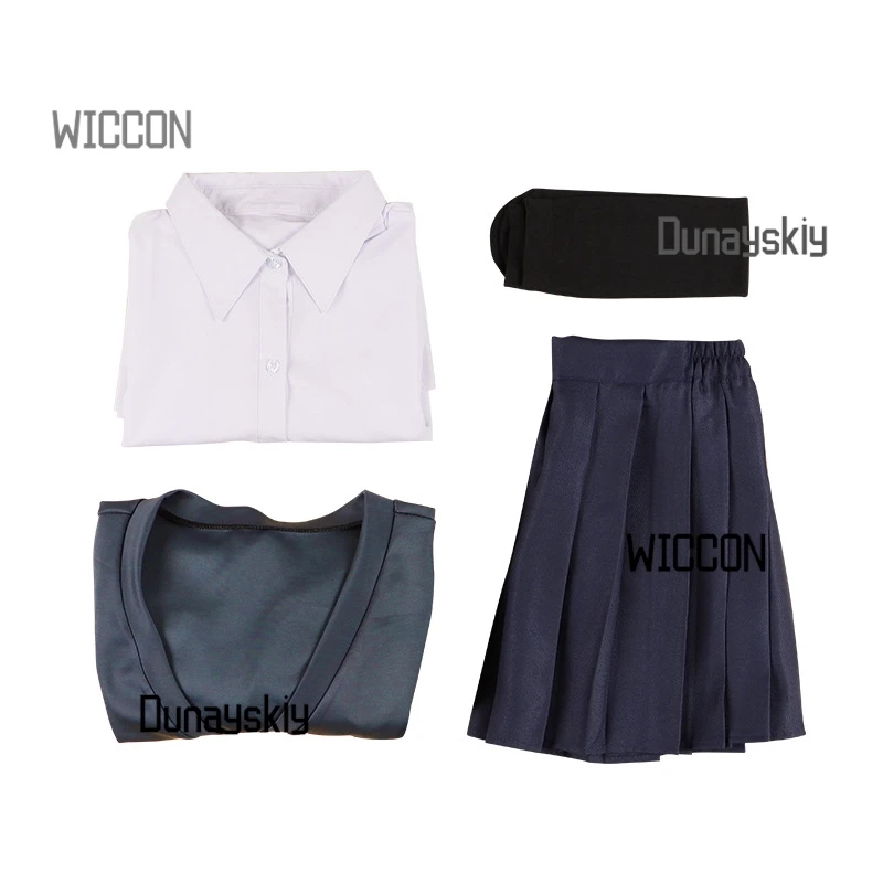 My Stupid Boss Renai Cosplay Costume - High School JK Uniform with Wig  Anime Graduation  Halloween Roleplay Outfit