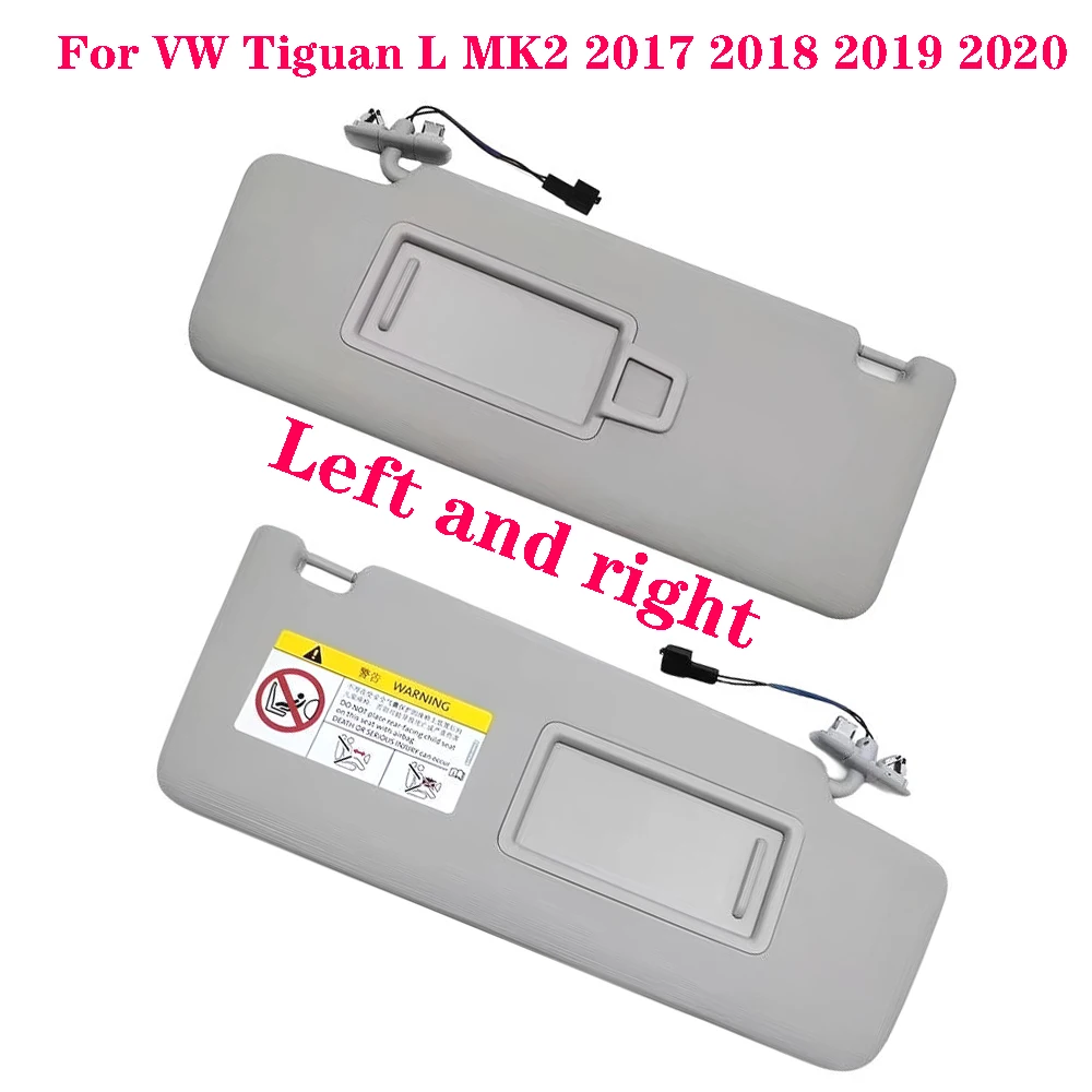 

Автоматический серый внутренний солнцезащитный козырек, солнцезащитный козырек с зеркалом для VW Tiguan L MK2 2017 2018 2019 2020