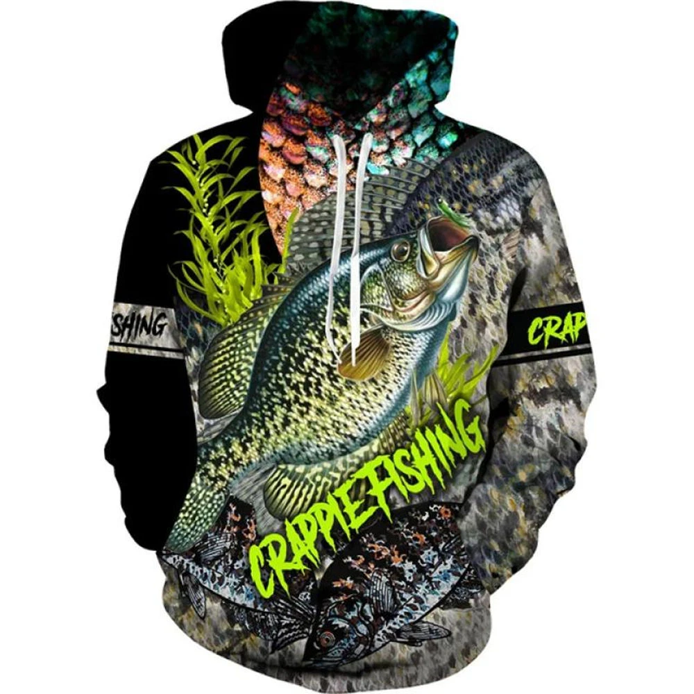 2024 Crap Go Fishing 3D Printing Fashion Hoodie Men Women Harajuku Sweatshirt Pullover Casual Jacket Oversized Hooded top