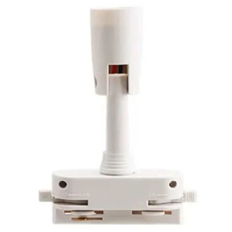A95I-Adjustable Mini Track Light Black And White Single Phase Bulb Replaceable Plastic Track Light DIY Accessories