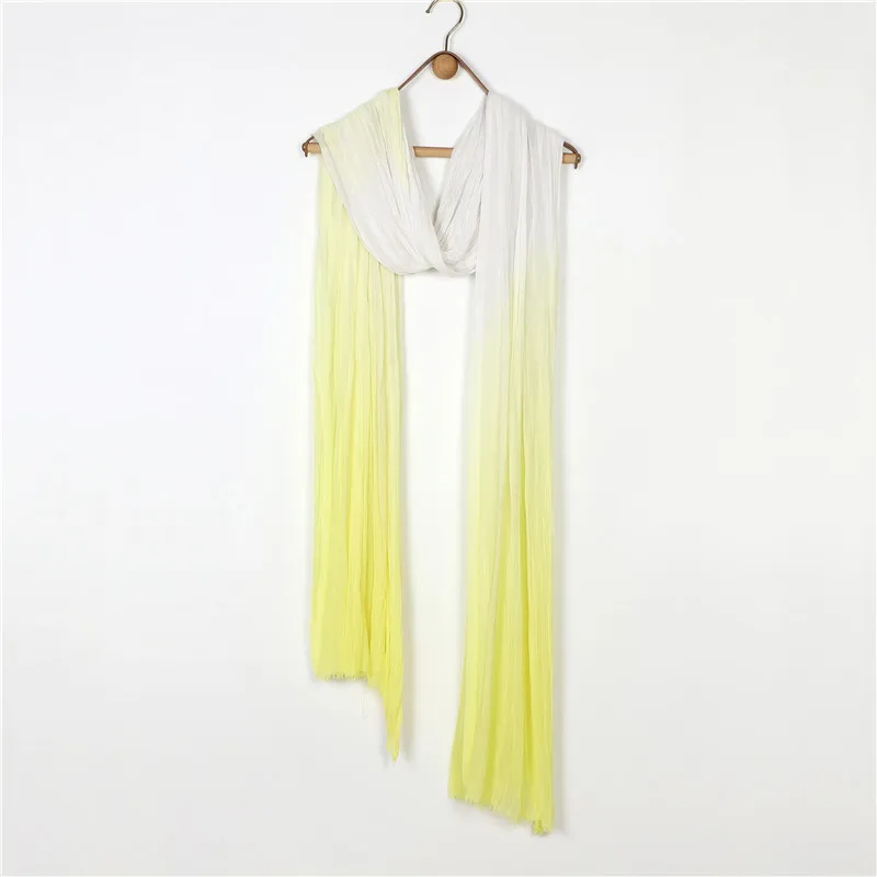 120*260 سنتيمتر سوبر كبير القطن البوهيمي وشاح شال أومبير اللون النساء شرابة Vintage كبير القطن التفاف التعادل صبغ التدرج وشاح طويل