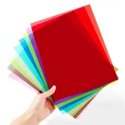 A4 Light Filter Gel Clear Film Transparent Colour Acetate PVC Sheet 0.3mm Photography Flash Color Filter Multipurpose Gel Film