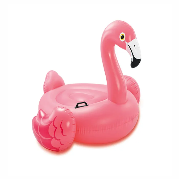 57558 Pink Flamingo Pool Float and Tube - 142cm inflatable float for relaxing beach and lake days