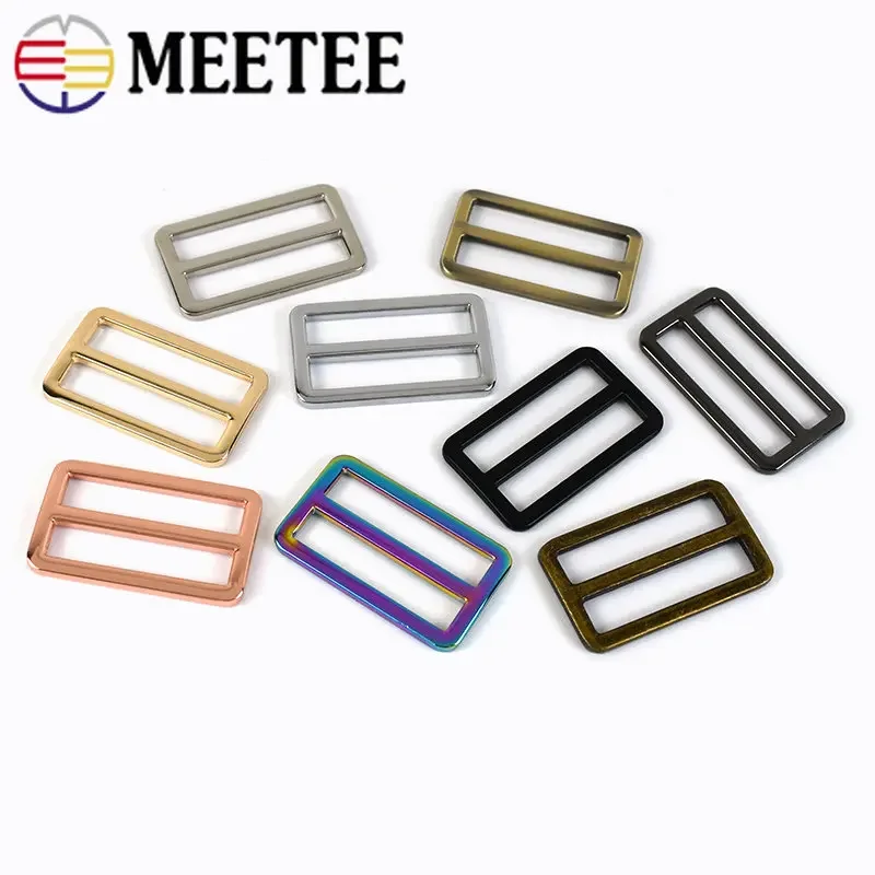 20Pcs Metal Buckle for Bag Strap Webbing Belt Ring Clasp Backpack Slider Tri Glide Adjuster Hooks Loop DIY Leather Accessories