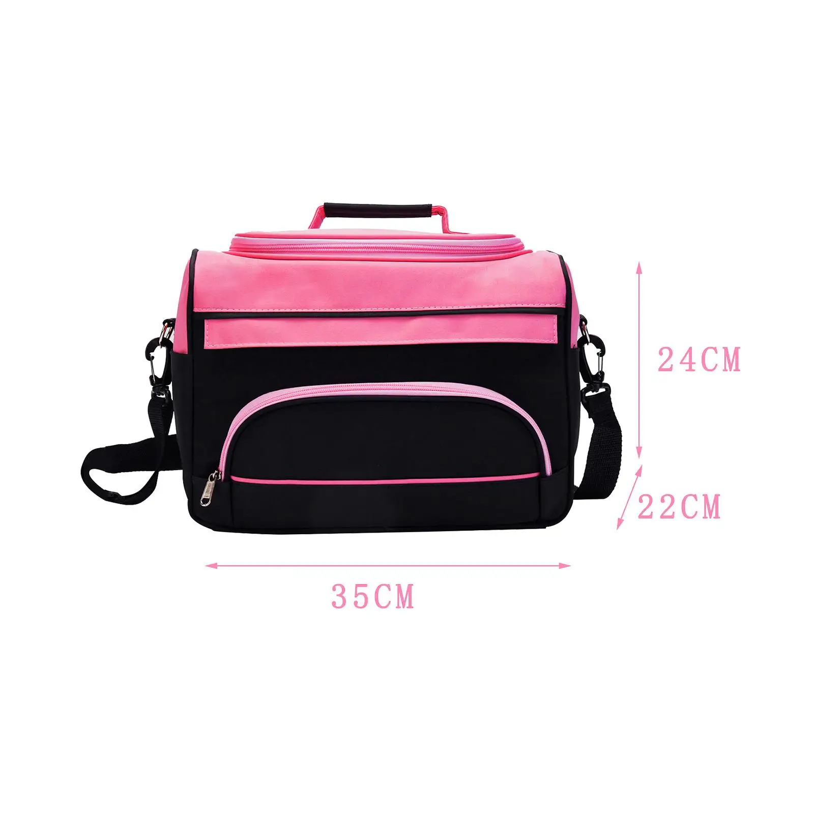 حقيبة تخزين الحلاق المحمولة مع مقبض أشرطة الكتف المصنوعة من النايلون لتصفيف الشعر