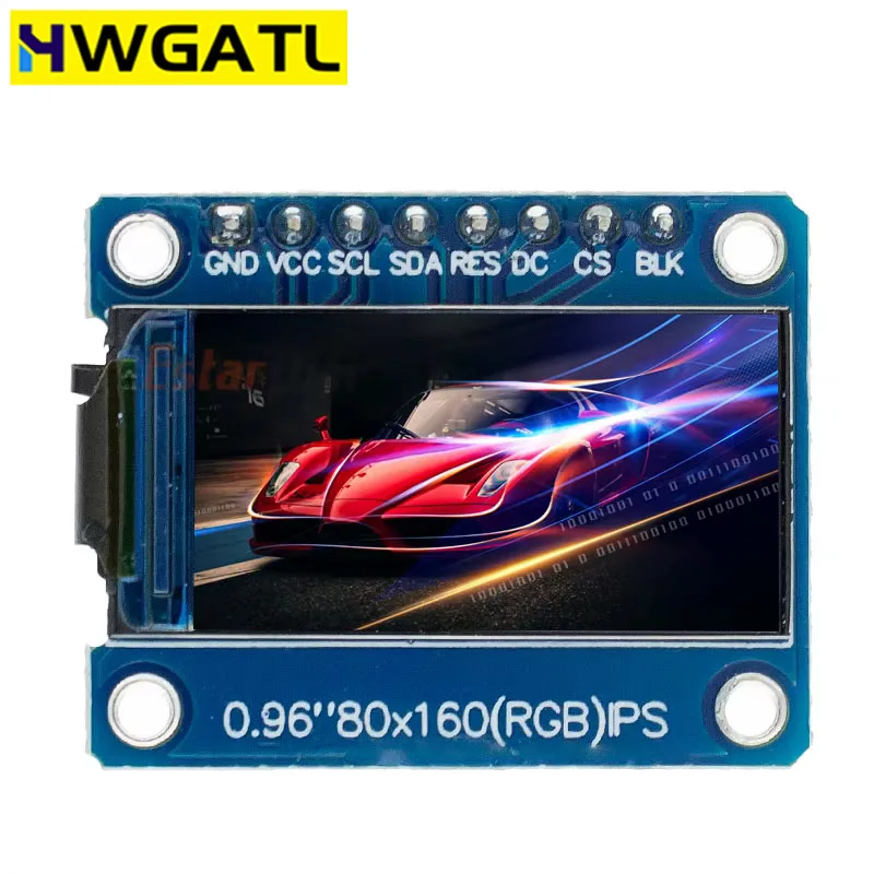 TFT Display 0.96 1.3 1.77 1.8 inch IPS 7P SPI HD 65K Full Color LCD Module ST7735 / ST7789 Drive IC 80*160 240*240 (Not OLED)