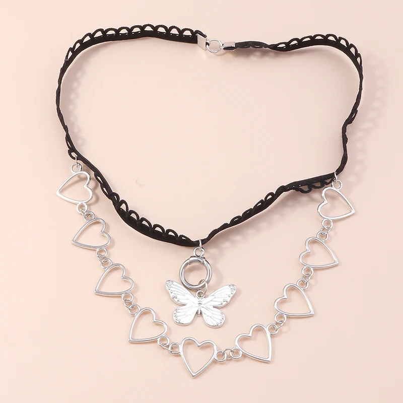 Aihua Mode Liebe Herzen Insekt Schmetterling Bein Kette für Frauen Körpers chmuck Strand Gold Silber Farbe mehr schicht ige Oberschenkel kette – Detail 11