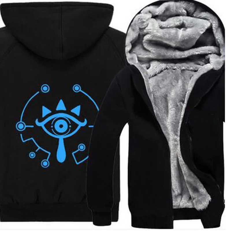 Legend Link Hoodie Anime Breath Wild Cosplay Costumes Winter Coat Jacket Men's Warm Sweatshirts