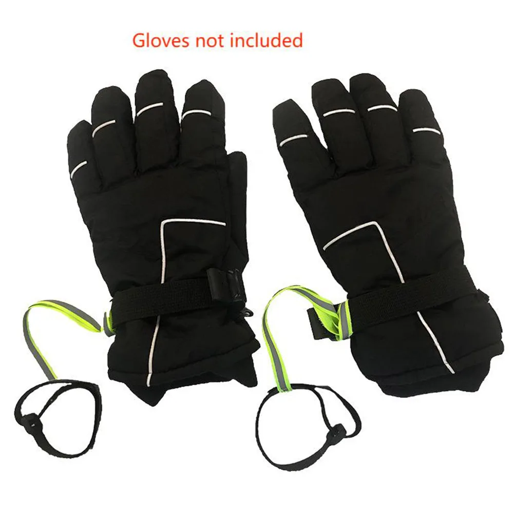 4pc Glove Safety Strap Sport Ski Sport Ski Glove Safety Strap Accessories For Hanging Glove With Reflective Strips