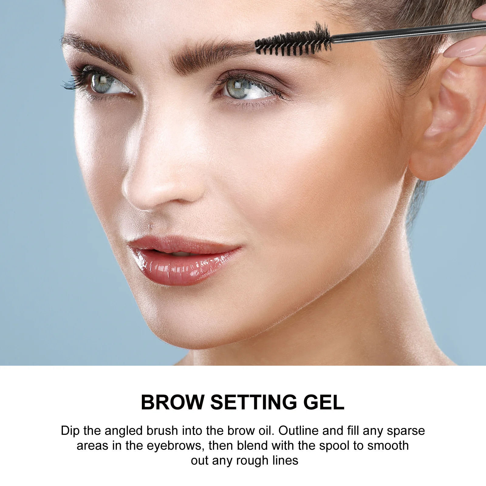 Sapone per lo styling delle sopracciglia impermeabile con pennello angolato Riempimento delle sopracciglia sparse Definisci la forma Crema modellante per sopracciglia selvagge Trucco a prova di sbavature