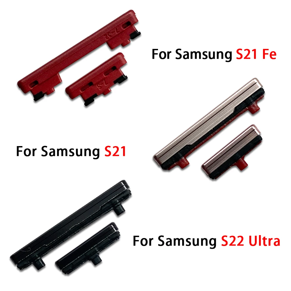 NEW Side Power Key +Volume Button For Samsung S21 / S21 Fe / S22 Ultra Volume Power Button Side Key Parts