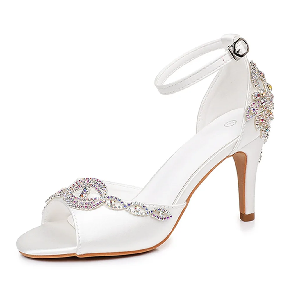 

Plus Size Shoes for Women Summer Elegant Women Peep Toe High Heel Party Evening Wedding Platform Sandals 35-42 Women Sandals