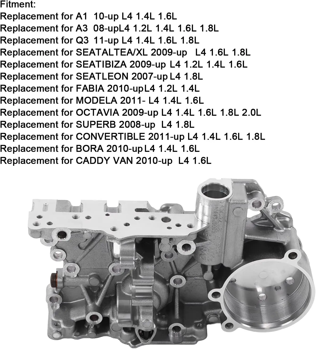 STPAT DQ200 DSG 0AM 4.6MM 7-Speed Transmission Accumulator Housing for Audi VW Gearbox 0AM325066R 0AM325066AC 0AM325066C