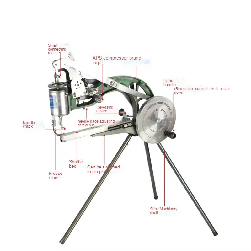 Manual Handheld Shoe Repair Sewing Machine Heavy Duty Portable Cobbler Stitching Tool